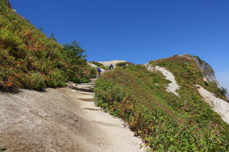 燕山荘の手前