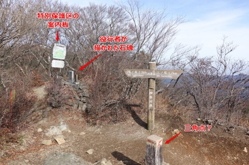 行者岳の山頂