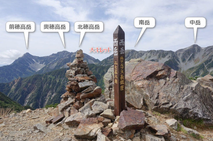 西岳山頂