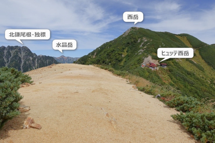 ヒュッテ西岳のテント場
