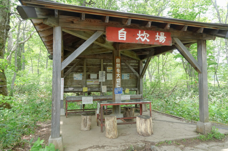山ノ鼻キャンプ場の自炊場