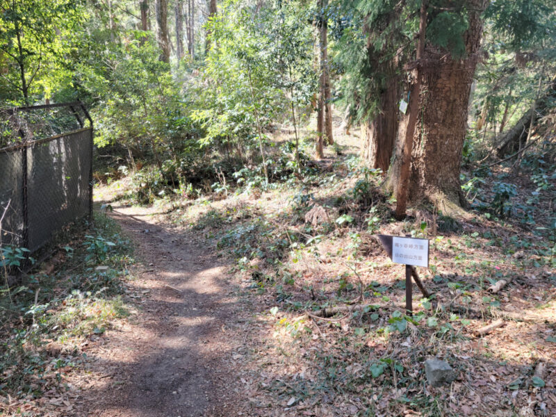 馬引沢峠付近