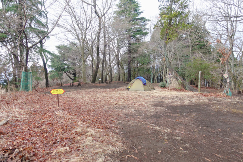 大倉高原山の家のテント場